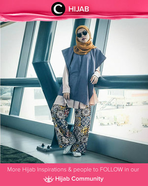 Just wearing aludra pants for Clozetter Ratna's unusual look. Simak inspirasi gaya Hijab dari para Clozetters hari ini di Hijab Community. Image shared by Clozetter: @ratnajuni. Yuk, share juga gaya hijab andalan kamu