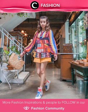 Clozette Ambassador @steviiewong looks as radiant as the sun with her colorful blouse. Simak Fashion Update ala clozetters lainnya hari ini di Fashion Community. Yuk, share outfit favorit kamu bersama Clozette.