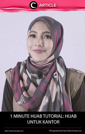 Pekerjaan kantor sedang banyak-banyaknya? Mengenakan hijab seperti ini tidak memakan waktu banyak, kok. Kamupun tetap bisa tampil dengan stylish di kantor. http://bit.ly/2bNgAPI. Simak juga artikel menarik lainnya di Article Section pada Clozette App.