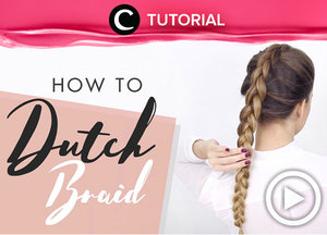  Dutch braid for your daily hairstyle. See the tutorial here http://bit.ly/2lgs6c7. Video ini di-share kembali oleh Clozetter: @kamiliasair. Cek Tutorial Updates lainnya pada Tutorial Section.