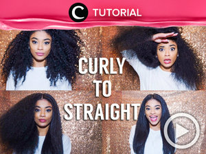 The easy way to change your curly to straight hair http://bit.ly/2tHw4A8. Video ini di-share kembali oleh Clozetter: @salsawibowo. Cek Tutorial Updates lainnya pada Tutorial Section.