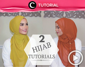 2 gaya hijab ini bisa banget kamu tiru untuk membuat penampilanmu semakin stylish. Yuk, lihat tutorialnya dalam video berikut http://bit.ly/2dGSHNh. Video ini di-share kembali oleh Clozetter: dintjess. Cek Tutorial Updates lainnya pada Tutorial Section.