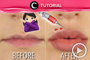 It is possible to get full lips without filler! Try this trick at home: http://bit.ly/2WeqVNe. Video ini di-share kembali oleh CLozetter @aquagurl. Lihat juga tutorial lainnya yang ada di Tutorial Section.