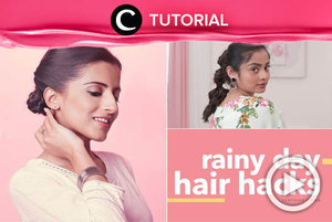 Tak perlu takut rambut berantakan ketika hujan, kamu bisa menyiasatinya dengan hair do ini: http://bit.ly/2Ro7qxO. Video ini di-share kembali oleh Clozetter @aquagurl. Lhat juga tutorial lainnya di Tutorial Section.