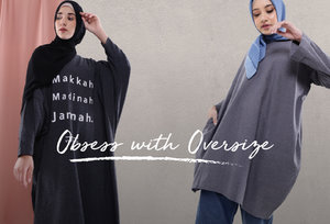 10 Inspirasi Mix and Match Kemeja Oversize dan Hijab