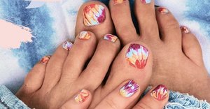 Tie-dye is the cheery nail art trend that will make hippie chicks of us all
