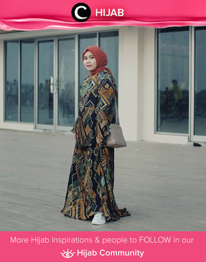 Two piece co-ords outfit for weekend stroll, why not? Image shared by Clozetter @Sridevi_sdr. Simak inspirasi gaya Hijab dari para Clozetters hari ini di Hijab Community. Yuk, share juga gaya hijab andalan kamu.
