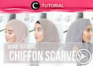 Yuk, buat beragam gaya hijab dengan scarf berbahan siffon seperti dalam tutorial berikut http://bit.ly/2hn0VeN. Video ini di-share kembali oleh Clozetter: kyriaa. Cek Tutorial Updates lainnya pada Tutorial Section.