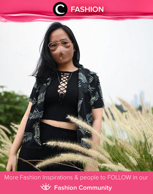 Clozetter @jennitanuwijaya spread the summer vibes in black on black outfit. Simak Fashion Update ala clozetters lainnya hari ini di Fashion Community. Yuk, share outfit favorit kamu bersama Clozette.