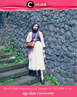 Polkadot, stripes, floral, and fringe? Oh yes please. Simak inspirasi gaya Hijab dari para Clozetters hari ini di Hijab Community. Image shared by Star Clozetter: @putmaharani. Yuk, share juga gaya hijab andalan kamu