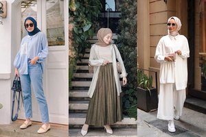 8 Tips Style Hijab Kekinian Simpel, Dari Celana Kulot Hingga Rok Plisket