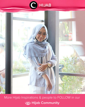 Shades of blue. Simak inspirasi gaya Hijab dari para Clozetters hari ini di Hijab Community. Image shared by Star Clozetter @larassitafaza. Yuk, share juga gaya hijab andalan kamu