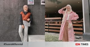 12 Inspirasi OOTD Hijab Kasual ala Selebgram Ratu Isyell, Trendi!