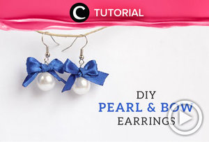 Earrings can be a statements accessori to completed your look. Let's create a DIY DIY Pearl & Bow Earrings http://bit.ly/2DecjW1. Video ini di-share kembali oleh Clozetter: @kyriaa . Cek Tutorial Updates lainnya pada Tutorial Section.