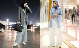 Inspirasi Padu Padan Celana Kulot Hijab untuk Tampil Lebih Stylish Ala Selebgram