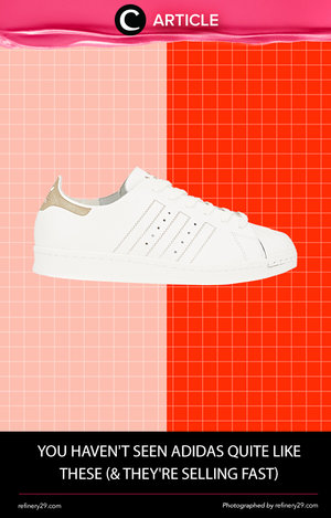 Adidas kembali menggemparkan dunia fashion karena sneakers putih keluarannya yang terbaru ini begitu mencuri perhatian. Apa yang membuatnya begitu istimewa? Selengkapnya di http://r29.co/29NUJKc. Simak juga artikel menarik lainnya di http://bit.ly/ClozetteInsider