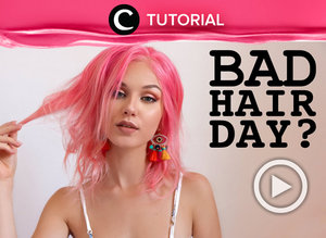 Temukan cara agar terbebas dari bad hair day di: https://bit.ly/39ivniH.  Video ini di-share kembali oleh Clozetter @aquagurl. Lihat juga tutorial lainnya yang ada di Tutorial Section.