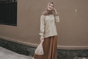 Saatnya Tiru Gaya Manis Selebgram Indonesia Pakai Hijab Motif