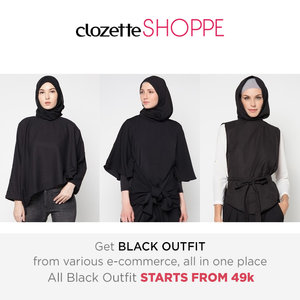 When in doubt, wear black. Clozetters, belanja outfit serba hitam terkini dari berbagai ecommerce site MULAI DARI 49K di #ClozetteSHOPPE!http://bit.ly/1S16Cfp