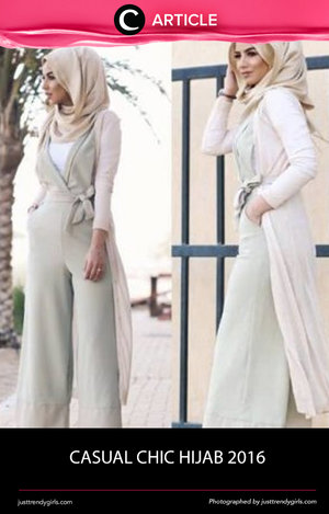 Di cuaca yang sedikit panas, trench coat bisa menjadi pilihan yang tepat untuk melengkapi hijab stylish-mu. Simak inspirasinya di artikel ini http://bit.ly/2bfJBo3. Simak juga artikel menarik lainnya di Article Section pada Clozette App.