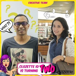 "Fashion without creativity is meaningless. 
Clozette Indonesia creative team are fabulous 😎
Happy 2nd birthday, Clozette Indonesia. Stay awesome!"
- Creative Team Clozette Indonesia
#ClozetteID #ClozetteCrew #TWOnderfulJourney #ClozetteID2ndAnniversary