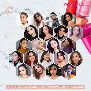 There's 16 Local Beauty Creators (and MORE to be announced!!!) at #BeautyFestAsia2018! You can meet the all. Have you spotted your favorites? 👀.Get your tickets now, http://beautyfest.popbela.com/, Tickets also available on Loket.com#ClozetteID