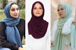 5 Warna Hijab Selain Hitam yang Bikin Wajah Cerah
