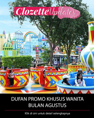 Bulan Agustus bulannya wanita di Dufan! Ada promo khusus untuk wanita, lho. Cek infonya di premium section di aplikasi Clozette Indonesia.