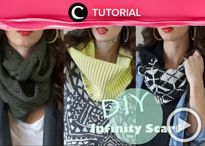 Tampil gaya dengan infinity scarf buatan sendiri, yuk! Simak cara membuatnya dalam video berikut http://bit.ly/2jnVAFF. Video ini di-share kembali oleh Clozetter: @claraven. Cek Tutorial Updates lainnya pada Tutorial Section.