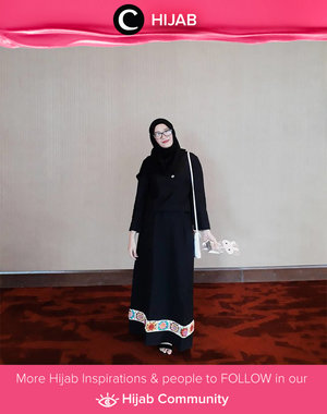 Black on black ootd, Simak inspirasi gaya Hijab dari para Clozetters hari ini di Hijab Community. Image shared by Clozetter @rheinaarthadika. Yuk, share juga gaya hijab andalan kamu