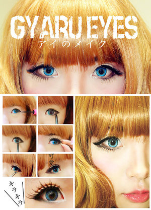 Gyaru eyes Makeup tutorial
aiyukiaikawaii.blogspot.com