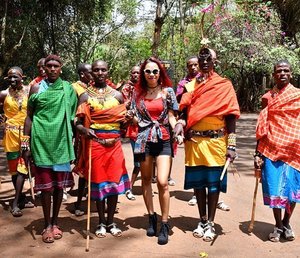 Me with The Maasai 😊❤ The Maasai are a Nilotic ethnic group inhabiting southern Kenya and northern Tanzania. They are among the best known local populations due to their residence near the many game parks of the African Great Lakes, and their distinctive customs and dress.

Will do something on my next project inspired by them and using their ethnic accessories 😉😍 #starclozetter #clozetteid #indonesianlivinginbangkok #indonesianmakeupartist #cathainafrica #holiday #africa #kenya #colorful #thistimeforafrica #iloveafrica #travel #traveler #travelgram #travelinstyle #travelblogger #natgeo #history #nairobi #nairobinationalpark #instatravel #instagram