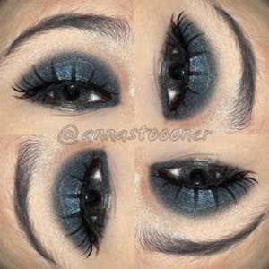 My dramatic sparkly eyes 👀 #me #myself #eyes #eyemakeup #eyeshadow #blackeyeshadow #falselashes #eyeliner #blackeyeliner #geleyeliner #blackgeleyeliner #softlens #x2softles #x2diva #makeup #motd #eotd #fotd #wardah #makeover #ltpro #clozetteid