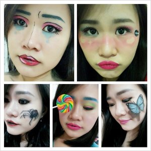 Fun make up idea for Halloween#throwback #specialeffectmua #specialeffectmakeup #3Dart #makeupartist #halloween #vegas_nay #clozetteID #MUAjakarta #MUAbelitung #veemakeupartist