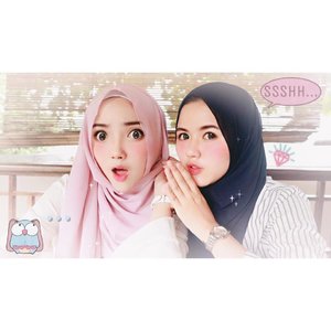 A real relationship goals is when you can tell each other anything and everything. No secret and no liessshh.. Yay weekend! Can't wait to see you soon my lil bunny 🐰💕 .
.
.
.
#aykreatips #sister #sibling #girls #cute #makeup #hijab #fashion #hijabfashion #clozette #clozetteid