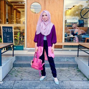 I keep myself busy with things to do, but every time I pause I still think of you 💜💗.....#OOTDayuindriati #ayuindriati #ootd #hotd #style #hijab #fashion #cute #pink #purple #hijabfashion #blogger #girl #clozette #clozetteid http://instagram.com/ayuindriati