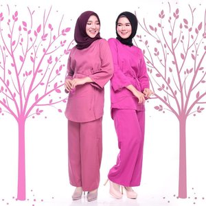 I love my job, but I love it even more when there's my sister in it. 🌳💕 •• Photo by @dnloandtya @photoworkstudio 📸 ....#OOTDayuindriati #hijab #fashion #art #hijabfashion #ayuindriati #sister #sibling #happy #girl #pink #clozetteid #ootd #hotd