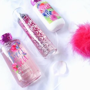 Sweet Pea is a mix between juicy raspberry & pear kissed by soft pink petals. #BathAndBodyWorks .

A bright & optimistic fragrance 💚💝 .

#SweetPea Collection:
•Shower Gel
•Body Lotion
•Fragrance Mist