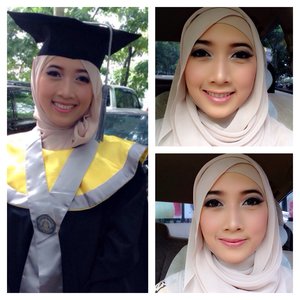 After you gave the best effort on your study n work.. You should appreciate your self.. #ClozetteID #HOTD #ScarfMagz #NaturalMakeUp #GraduationDay