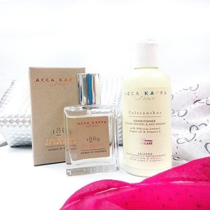 this is it Acca Kappa 1869 Eau de cologne & Calycanthus Conditioner from @accakappa_id 😄Kiss thanks to @clozetteid 💋💋💋.Review on my blog, check this out..👇👇👇👇👇http://saskinestya.blogspot.co.id/2016/10/review-acca-kappa-1869-eau-de-cologne.html?m=1..#clozetteid #starclozetter