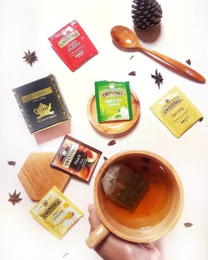 Morning tea, everyone? 🤗.Got this sample pack of @twiningsid from @lifullproduk.id @lifullproduk 💕 Tried the green tea jasmine and surprisingly, it was great! The taste, the smell, me likey 😘😘 You have to try by yourself 💕.📸 : @daisy.limmena 🍸 : @dekorasi.kayu (cup, coaster, spoon etc).#clozetteID #lifullproduk #twiningsID #warungblogger #bloggerperempuan #bloggermafia #bloggerceria #bloggerceriaid