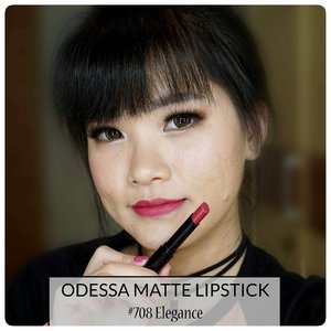 💋💋💋💋💋💋
Odessa Matte Lipstick
No.708 Elegance

Cek reviewnya di 👇
bit.ly/EB-luci

Atau lihat swatchesnya di 👇
bit.ly/SwatchesOdessaMatteLipstick

#BeautiesquadxEternallyBeauty #OdessaCosmetics #EternallyBeauty 
#Beautiesquad #mattelove
#BeautiesquadxEternally
#ClozetteStar #ClozetteID #JogjaBloggirls #bvloggerid  #IndonesianBeautyBlogger #BloggerIndonesia #BeautynesiaMember