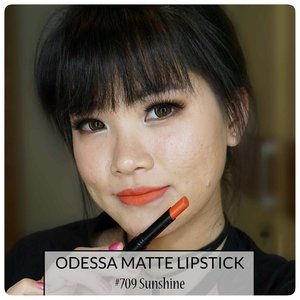 💋💋💋💋💋💋
Odessa Matte Lipstick
No.709 Sunshine

Cek reviewnya di 👇
bit.ly/EB-luci

Atau lihat swatchesnya di 👇
bit.ly/SwatchesOdessaMatteLipstick

#BeautiesquadxEternallyBeauty #OdessaCosmetics #EternallyBeauty 
#Beautiesquad #mattelove
#BeautiesquadxEternally
#ClozetteStar #ClozetteID #JogjaBloggirls #bvloggerid  #IndonesianBeautyBlogger #BloggerIndonesia #BeautynesiaMember