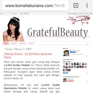 Horeee akhirnya gratefulbeauty.blogspot.com sekarang jadi kornelialuciana.com 😁
Selama hampir 4 tahun setia menemaniku sekarang ganti alamat baru hehe.
Thank you buat yang senantiasa mampir sampai sekarang ya 🙏
#GratefulbeautyBlog  #BeautyBlogger #BeautyBloggerIndonesia #Blogger #BloggerIndonesia #BeautyBloggerID #ClozetteStar #ClozetteID #ClozetteDaily #Vlogger