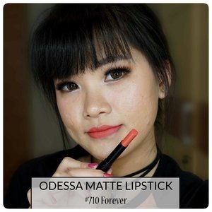 💋💋💋💋💋💋
Odessa Matte Lipstick
No.710 Forever

Cek reviewnya di 👇
bit.ly/EB-luci

Atau lihat swatchesnya di 👇
bit.ly/SwatchesOdessaMatteLipstick

#BeautiesquadxEternallyBeauty #OdessaCosmetics #EternallyBeauty 
#Beautiesquad #mattelove
#BeautiesquadxEternally
#ClozetteStar #ClozetteID #JogjaBloggirls #bvloggerid  #IndonesianBeautyBlogger #BloggerIndonesia #BeautynesiaMember