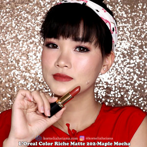 Ini dia salah satu Warna Best Seller L'Oreal Color Riche Matte - 202 Maple Mocha