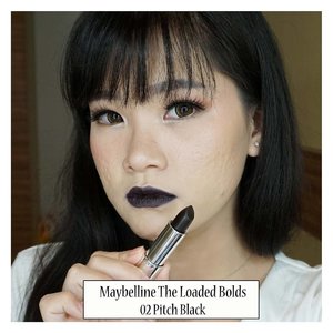 💄
@maybelline The Loaded Bolds - 02 Pitch Black
.
Lipstick pertamaku yang warnanya hitam hahaha 💞💞
https://youtu.be/TolucxYiWtM
.
#LucixMNY
#LucixSociolla
#MaybellineIndonesia
#MaybellineLoadedBolds 
#MNYxSociolla
#ClozetteStar #ClozetteID #JogjaBloggirls #bvloggerid #Beautiesquad #IndonesianBeautyBlogger #BloggerIndonesia