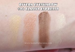 💕
Swatches Rivera Eyeshadow 
#ClassicEspresso
#KorneliaLucianaBlog #BeautyBlogger #Blogger #BeautyBloggerIndonesia #BloggerIndonesia #ClozetteStar #ClozetteID #ClozetteDaily #Vlogger #RiveraCosmetics #ProdukLokal #TwoWayCake #LuciMakeupCollection #bvloggerid