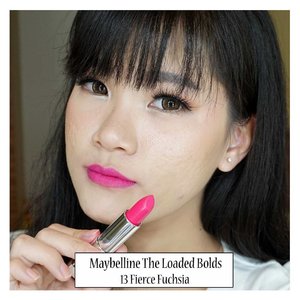 💄
@maybelline The Loaded Bolds - 13 Fierce Fuchsia 💞💞
https://youtu.be/TolucxYiWtM
.
#LucixMNY
#LucixSociolla
#MaybellineIndonesia
#MaybellineLoadedBolds 
#MNYxSociolla
#ClozetteStar #ClozetteID #JogjaBloggirls #bvloggerid #Beautiesquad #IndonesianBeautyBlogger #BloggerIndonesia