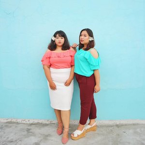 We match our lippie with our outfit color. @reginapitupulumatch her lippie with her pants and I match my lippie with my top 😄...We are both wearing Such a Tease tops from @koozel.id My skirt is also from @koozel.idit's called Go Slay and they are available in white and black color...#endorsement#endorsementid #endorsementindo #endorsersby #ootd #ootdbigsize #ootdbigsizeindo #fashion #cute #ootdplussize #ootdcurvy #ootdplussizeindo #ootdbigsizeindo #curvy #clozetteid #blogger #bblogger #beautyblogger #surabayabeautyblogger #sbybeautyblogger #curvygirl #plussize#bodypositive #celebratemysize #ootdindonesia #ootdindo #curvystyleideasid #influencersurabaya #beautyhasnosize